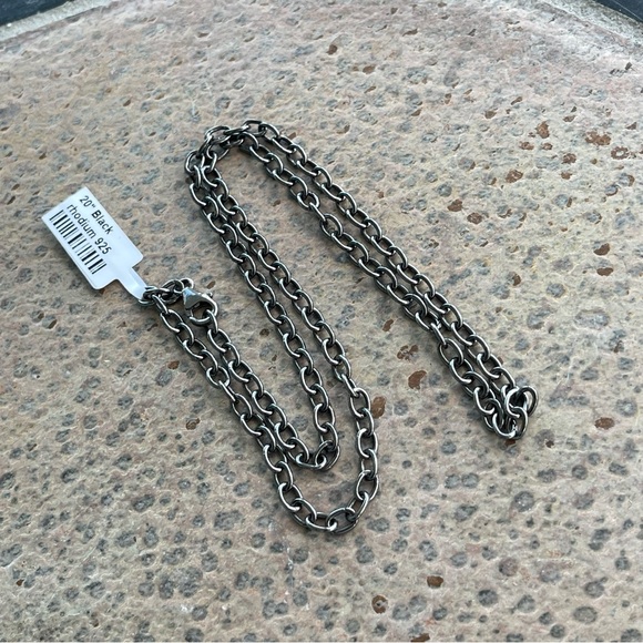 Unisex Sterling Silver 925 oval link Chain Necklace 20”
